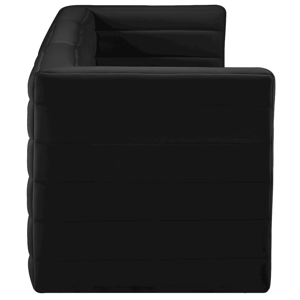 Quincy Black Velvet Modular Sofa
