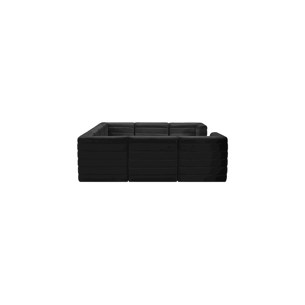 Quincy Black Velvet Modular Sectional