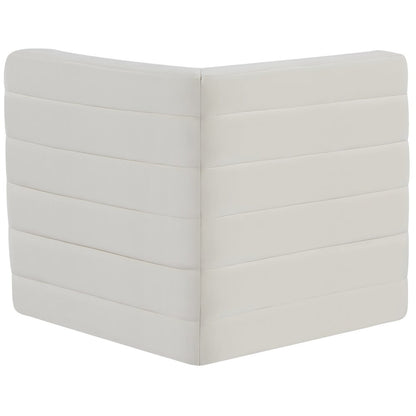 Quincy Cream Velvet Modular Corner Chair