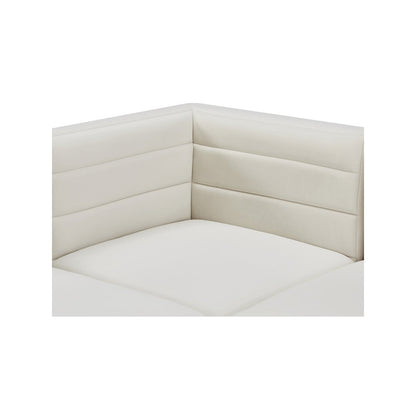 Quincy Cream Velvet Modular Corner Chair