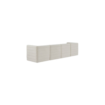Quincy Cream Velvet Modular Sofa