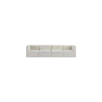Quincy Cream Velvet Modular Sofa