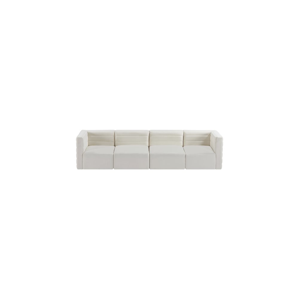 Quincy Cream Velvet Modular Sofa