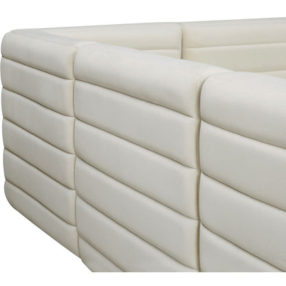 Quincy Cream Velvet Modular Sofa