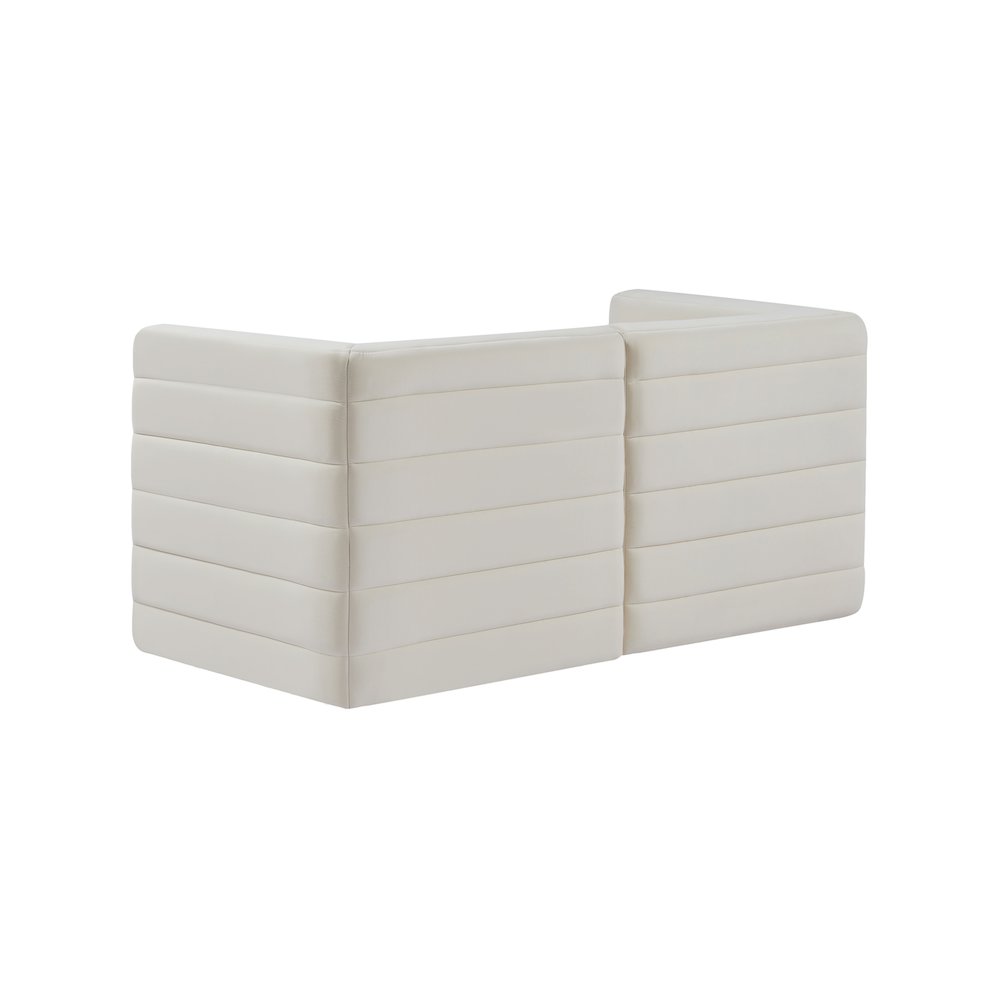 Quincy Cream Velvet Modular Sofa