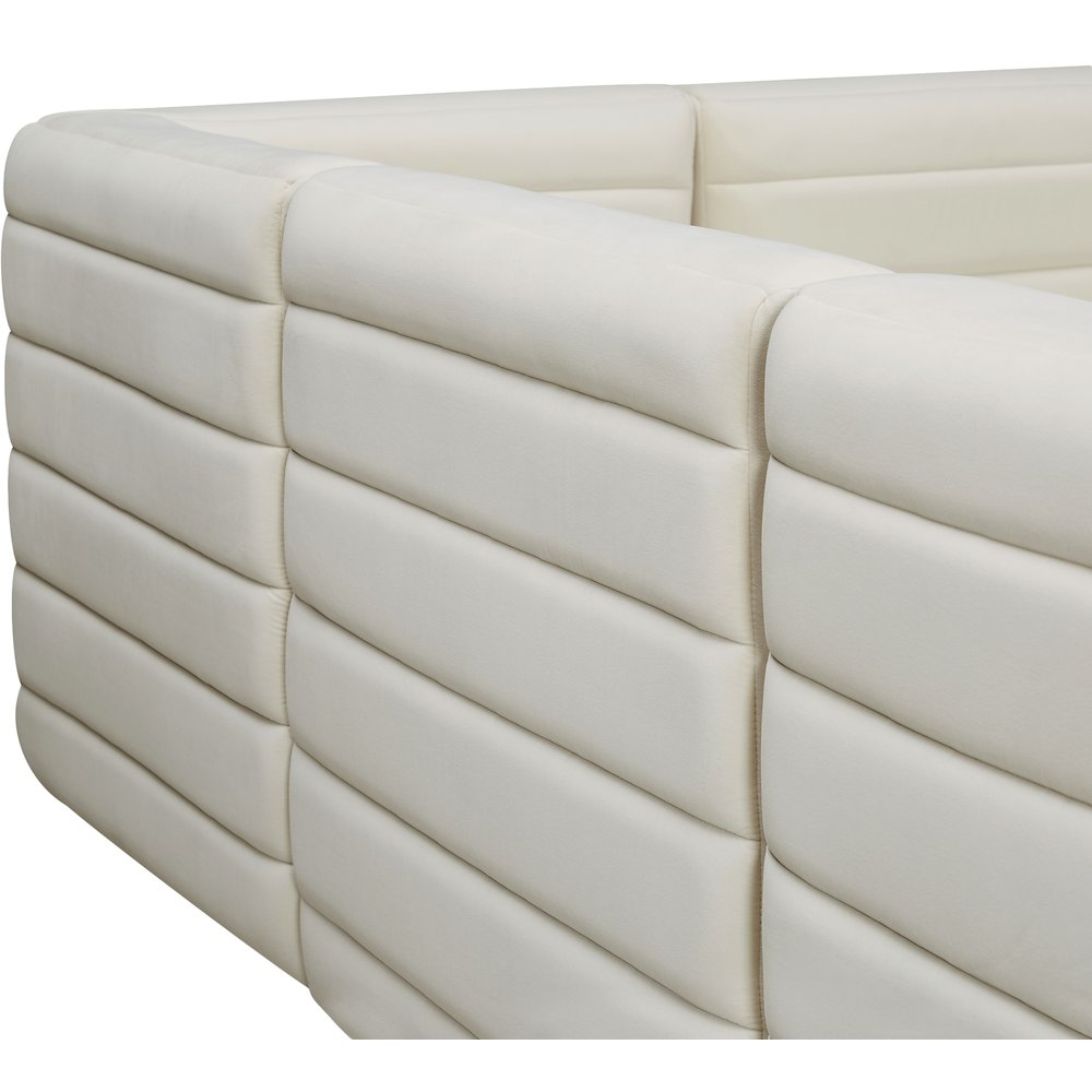 Quincy Cream Velvet Modular Sectional