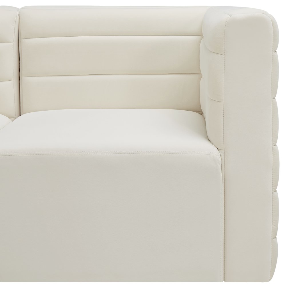 Quincy Cream Velvet Modular Sectional