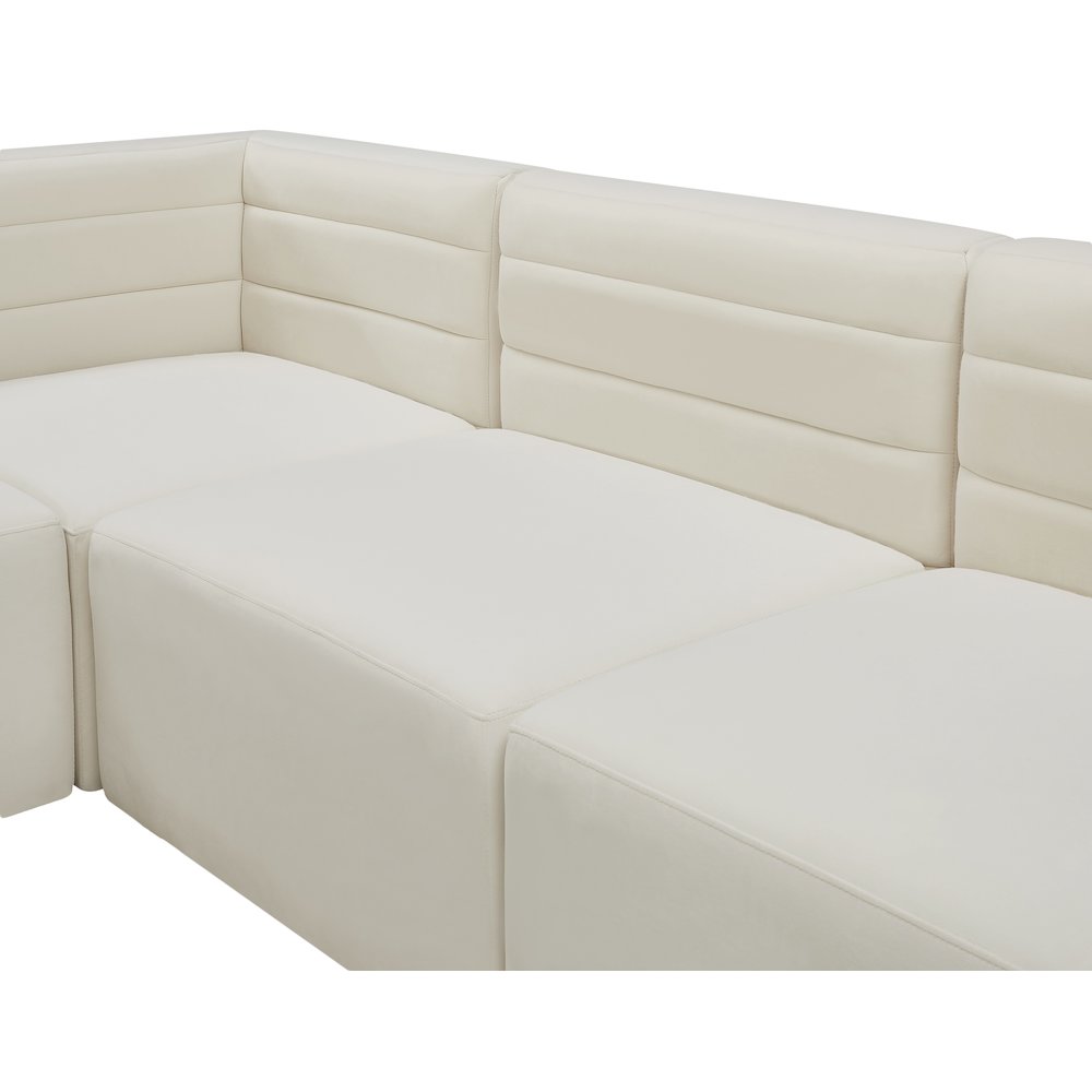 Quincy Cream Velvet Modular Sectional