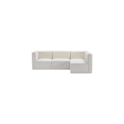 Quincy Cream Velvet Modular Sectional