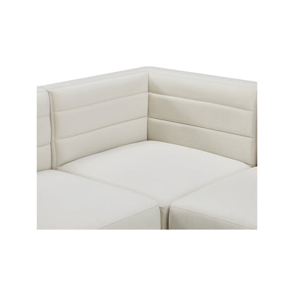 Quincy Cream Velvet Modular Sectional