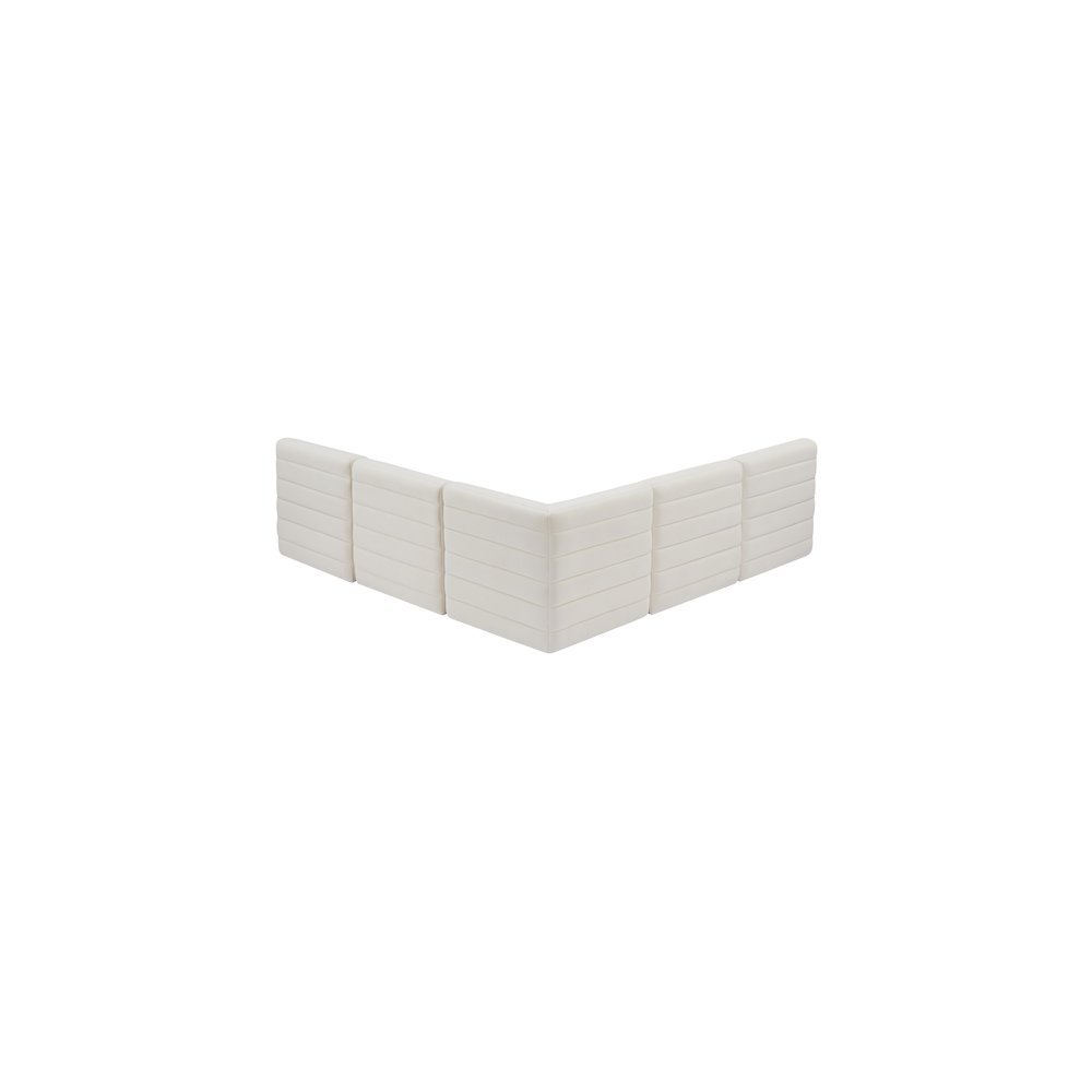 Quincy Cream Velvet Modular Sectional