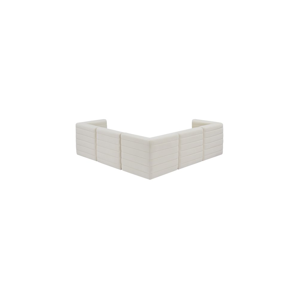 Quincy Cream Velvet Modular Sectional