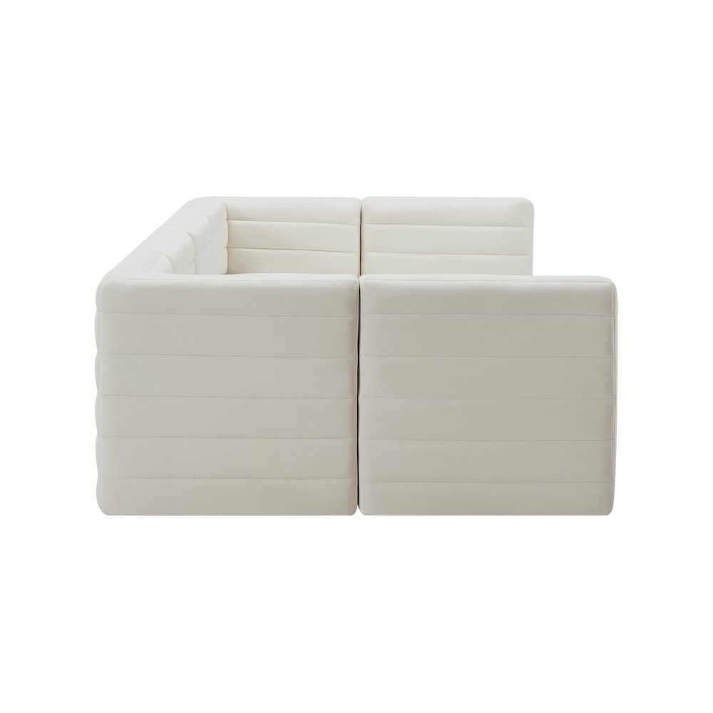 Quincy Cream Velvet Modular Sectional