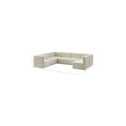 Quincy Cream Velvet Modular Sectional