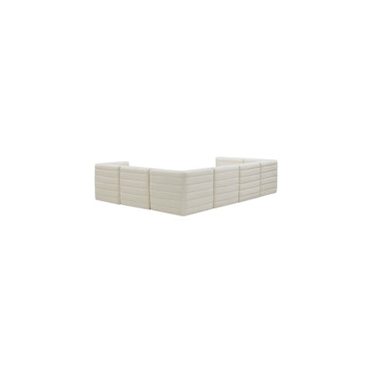 Quincy Cream Velvet Modular Sectional