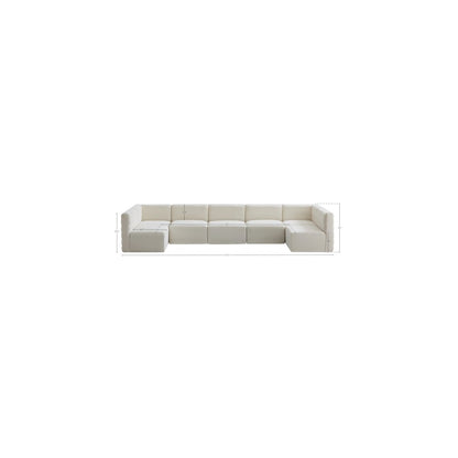 Quincy Cream Velvet Modular Sectional