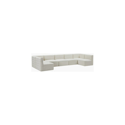 Quincy Cream Velvet Modular Sectional