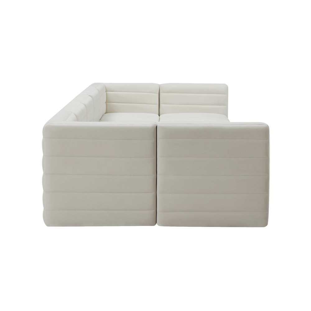 Quincy Cream Velvet Modular Sectional