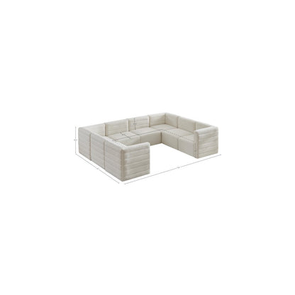 Quincy Cream Velvet Modular Sectional
