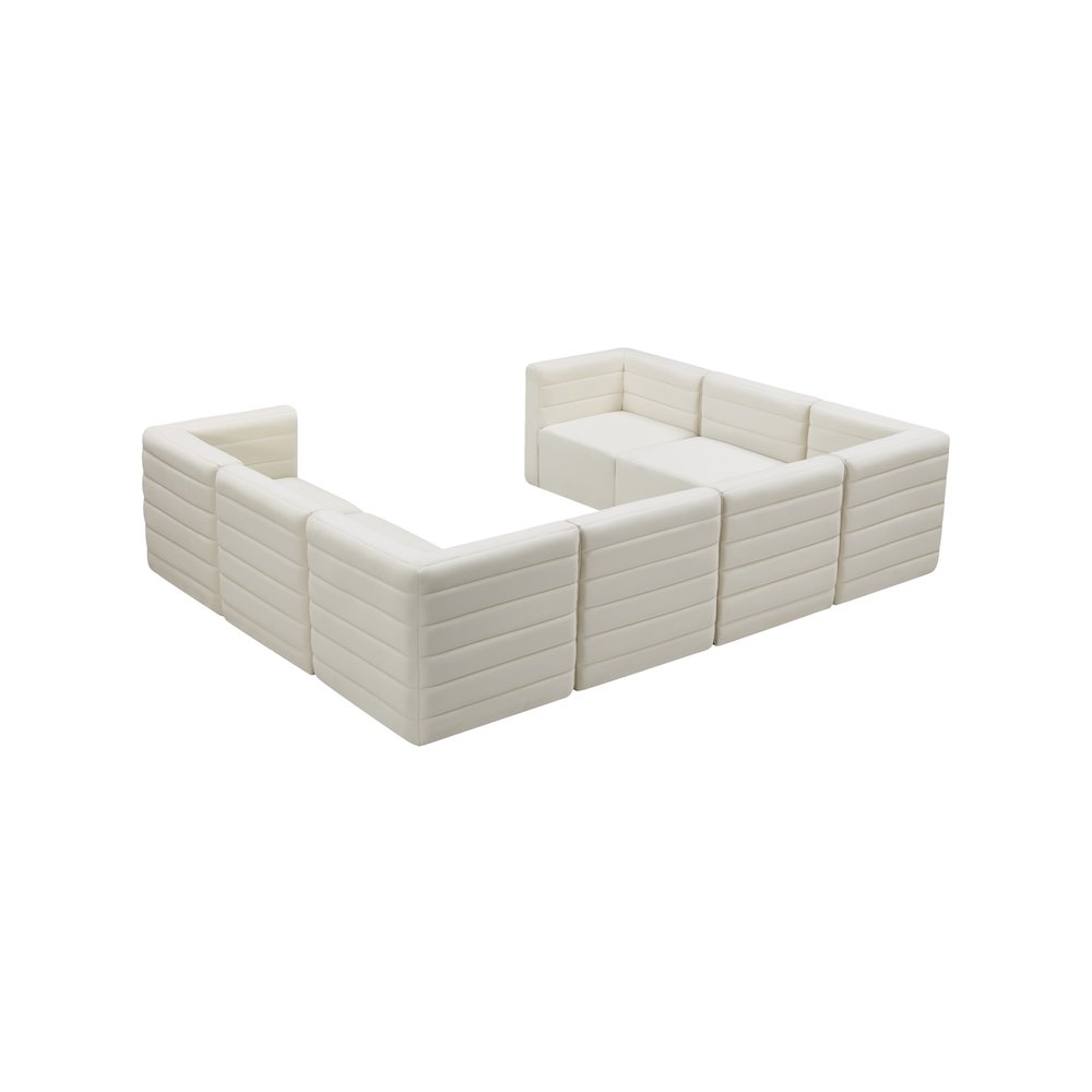 Quincy Cream Velvet Modular Sectional