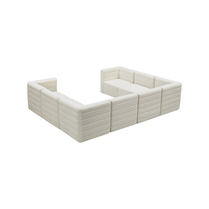 Quincy Cream Velvet Modular Sectional