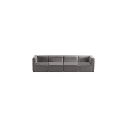Quincy Grey Velvet Modular Sofa