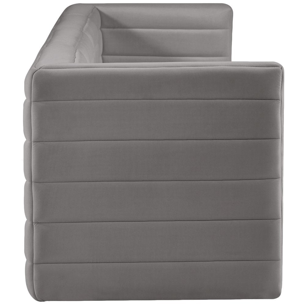 Quincy Grey Velvet Modular Sofa