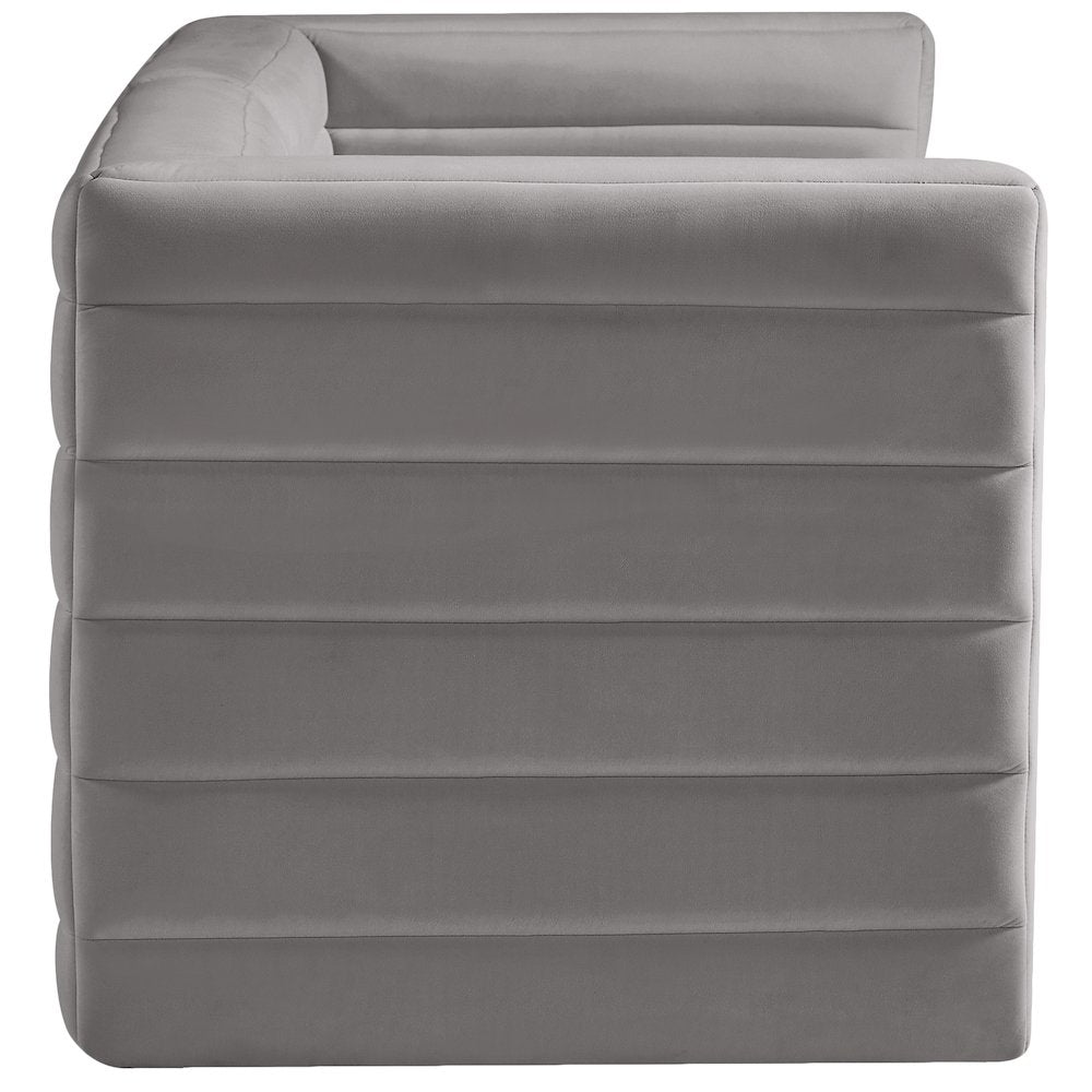 Quincy Grey Velvet Modular Sofa