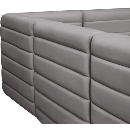 Quincy Grey Velvet Modular Sofa