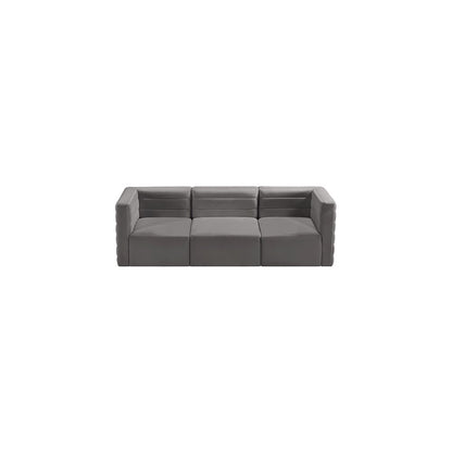 Quincy Grey Velvet Modular Sofa