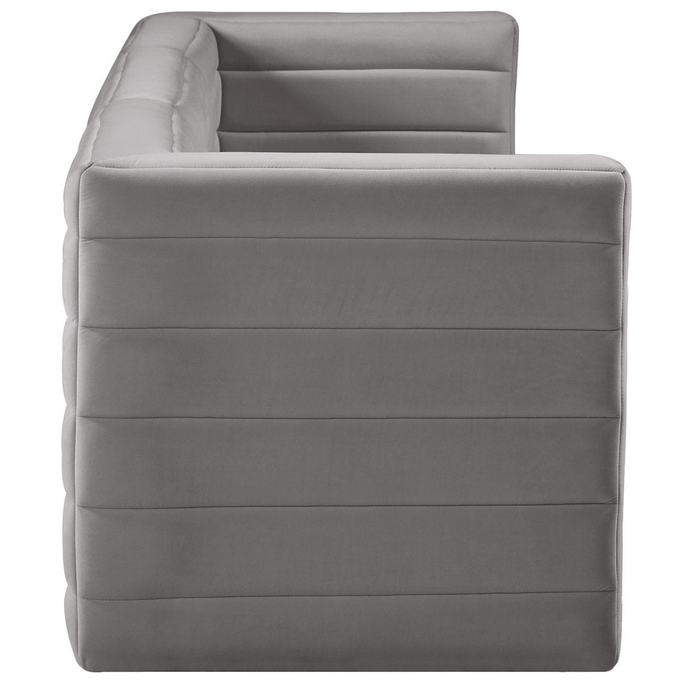 Quincy Grey Velvet Modular Sofa