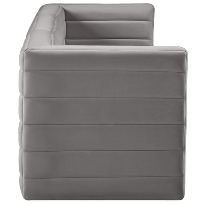 Quincy Grey Velvet Modular Sofa