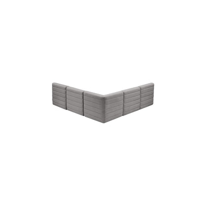 Quincy Grey Velvet Modular Sectional