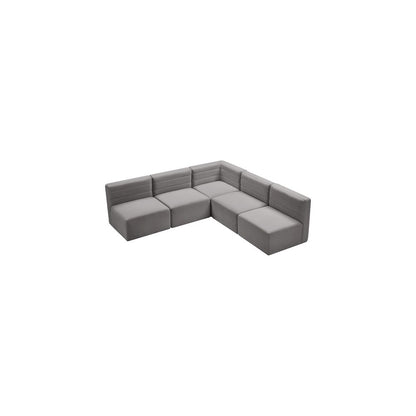Quincy Grey Velvet Modular Sectional