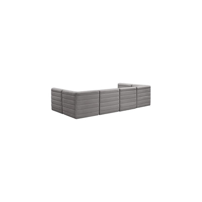 Quincy Grey Velvet Modular Sectional