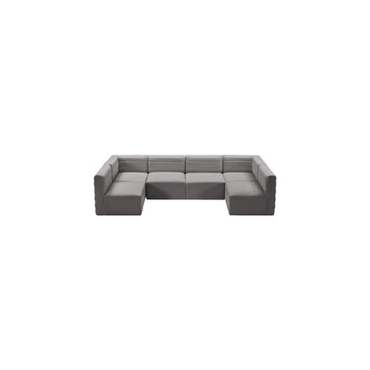 Quincy Grey Velvet Modular Sectional
