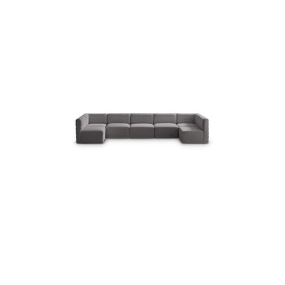 Quincy Grey Velvet Modular Sectional