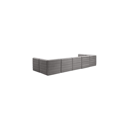 Quincy Grey Velvet Modular Sectional