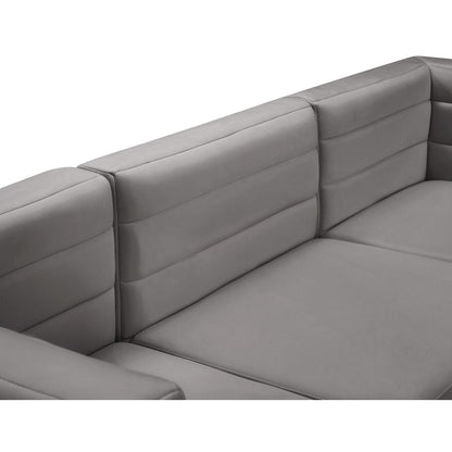 Quincy Grey Velvet Modular Sectional