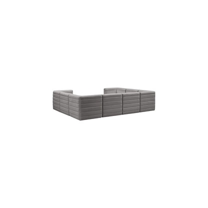 Quincy Grey Velvet Modular Sectional
