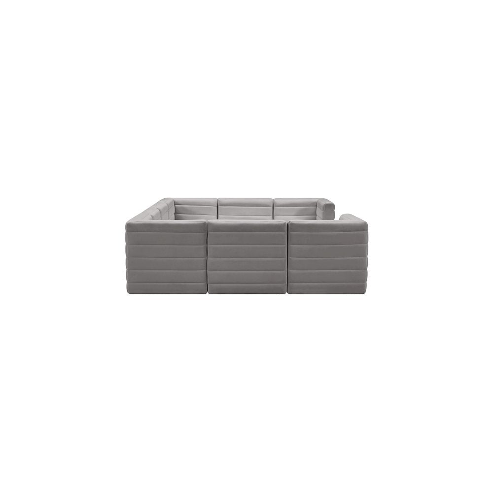 Quincy Grey Velvet Modular Sectional