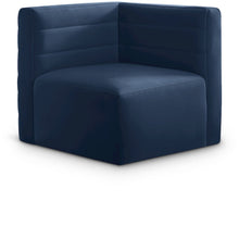 Quincy Navy Velvet Modular Corner Chair