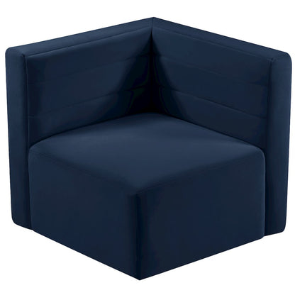 Quincy Navy Velvet Modular Corner Chair