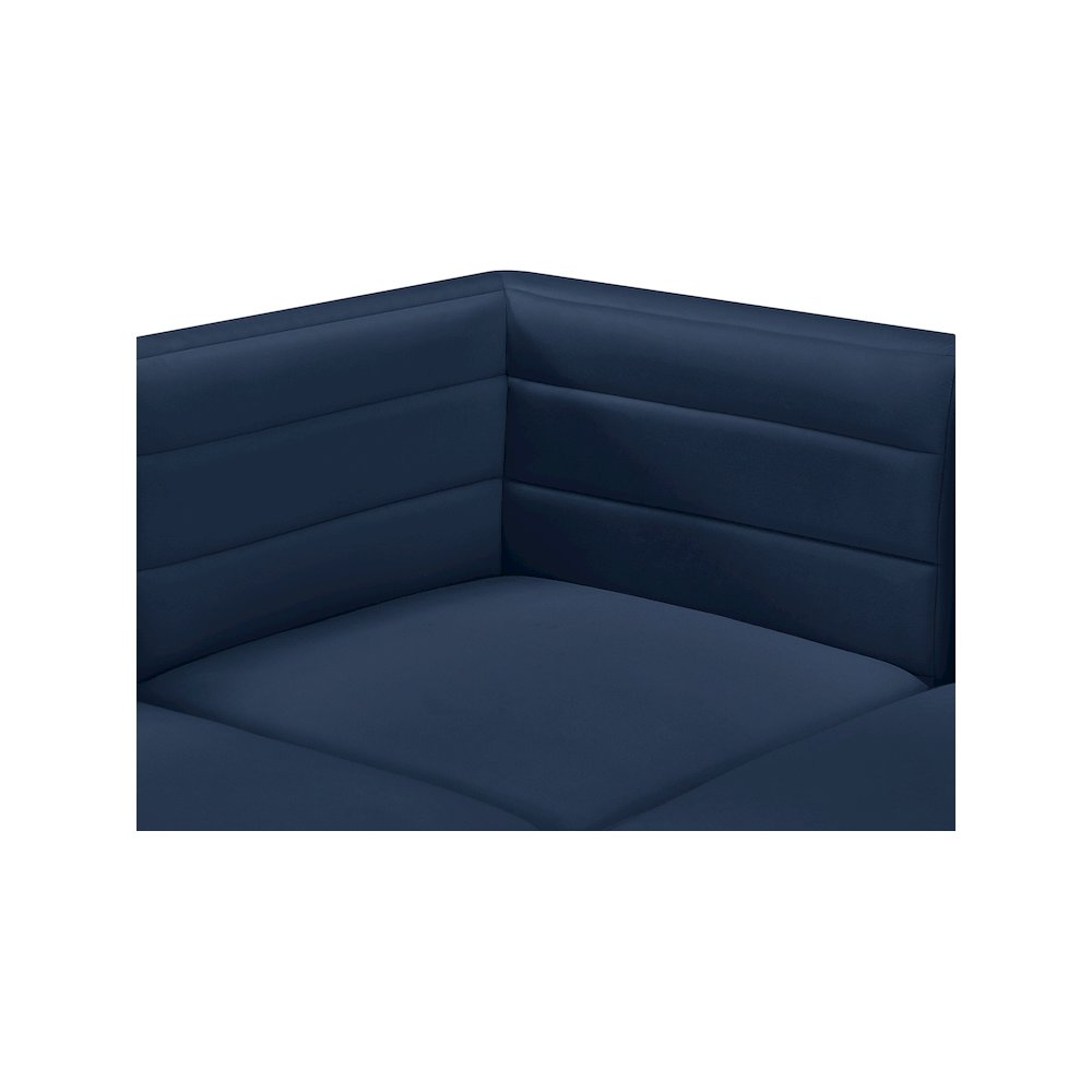 Quincy Navy Velvet Modular Corner Chair