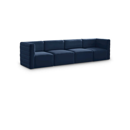 Quincy Navy Velvet Modular Sofa