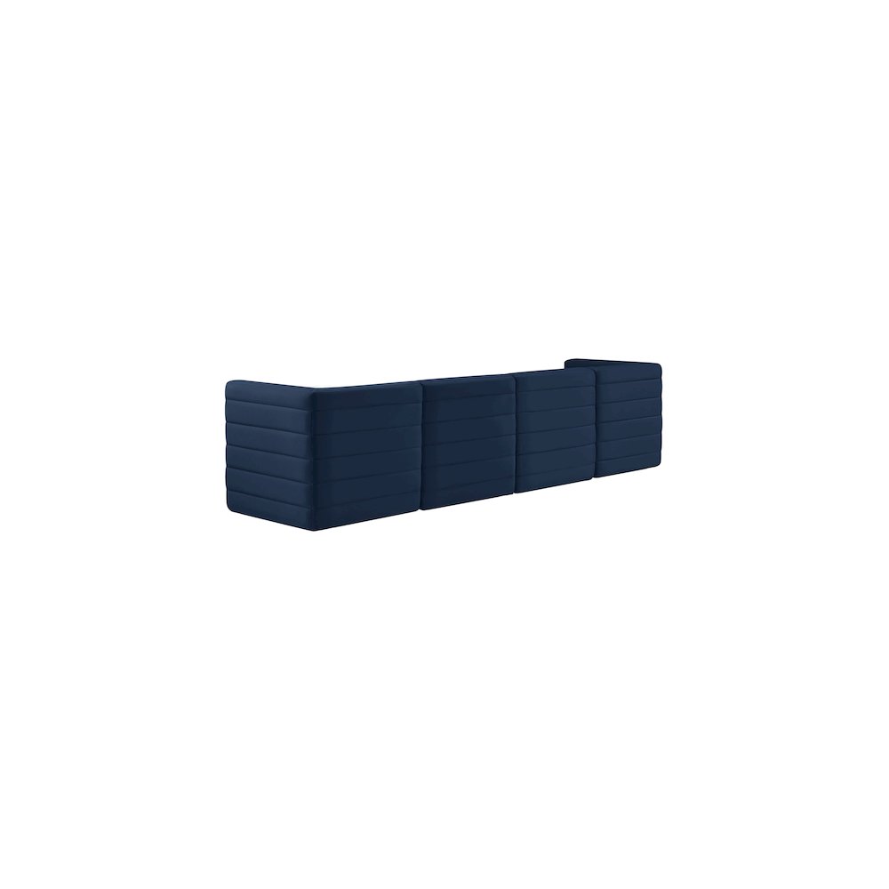 Quincy Navy Velvet Modular Sofa