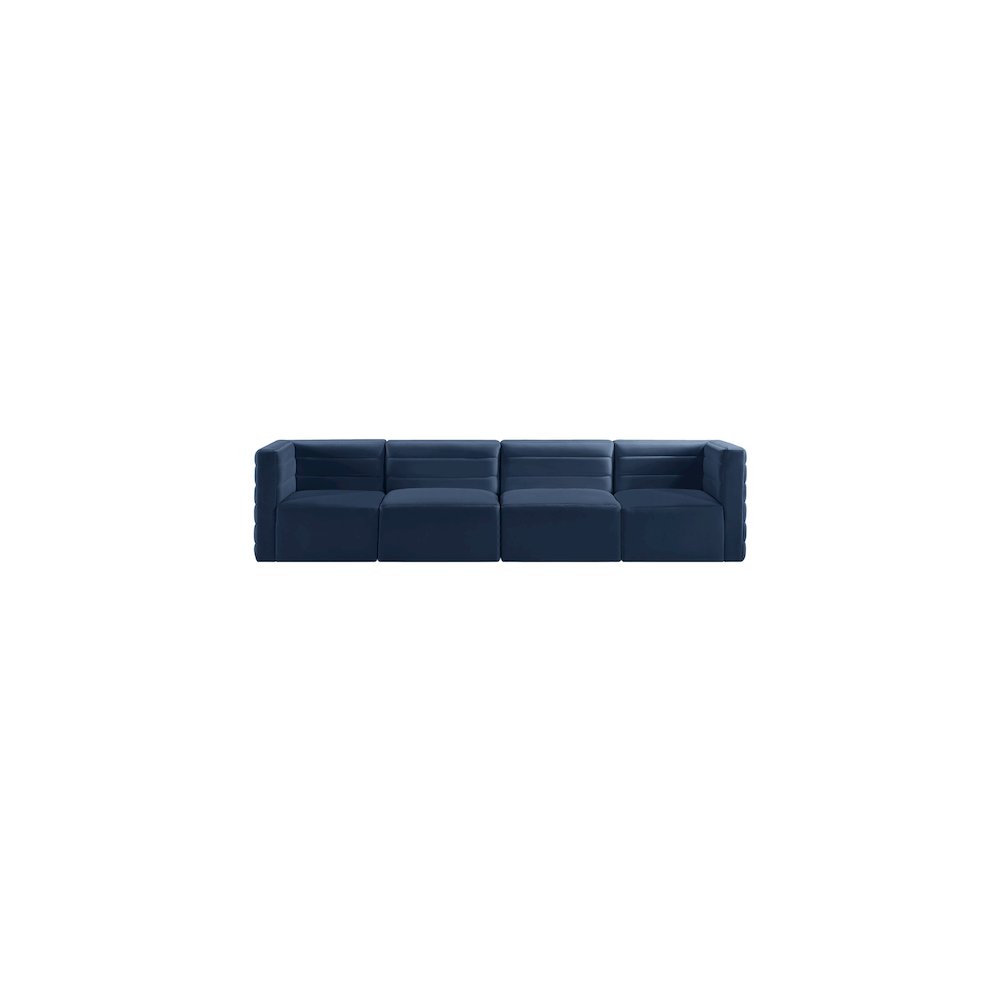Quincy Navy Velvet Modular Sofa