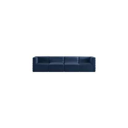 Quincy Navy Velvet Modular Sofa