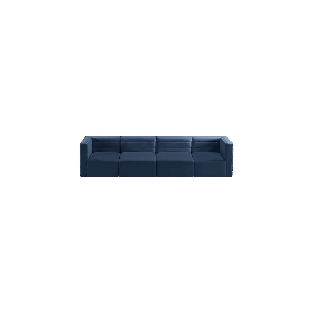 Quincy Navy Velvet Modular Sofa