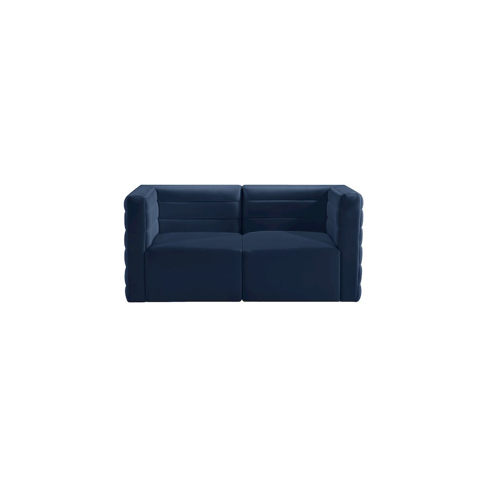 Quincy Navy Velvet Modular Sofa